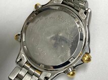 ♪SEIKO セイコー 腕時計 7T52-7A10 クロノグラフ 1/100 ホワイト文字盤 ゴールド系 シルバー系 3針 ラウンド クォーツ デイト メンズ♪_画像10