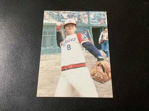 良品　カルビー80年　大判枠なし　梨田（近鉄）No.31　プロ野球カード