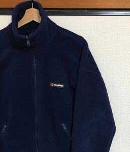 激レア☆ ジャミロクワイ着用 ネイビー S 80s イギリス製 berghaus バーグハウス フリース ジャケット Jamiroquai ヴィンテージ パタゴニア