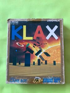 【GBソフト】KLAX 動作確認済み　ゲームボーイソフト テープ跡あり