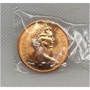 希少かも！　イギリス　エリザベス二世　ニュー2ペンスコイン 1971　硬貨　美品 貨幣 外国硬貨