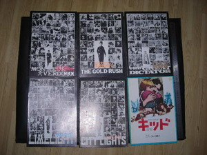 ＊「 映画パンフ チャップリン6冊 黄金狂時代 殺人狂時代 独裁者 ライムライト 街の灯 キッド 」
