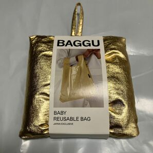 [バグゥ] エコバッグ BABY メタリック 100% Recycled メタリックゴールド