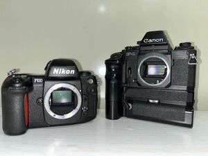 Nikon F100 AF Body +Canon NEW F-1 Black Body キャノン ニコン フィルムカメラ ボディ