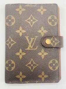 【現状品】 LOUIS VUITTON ルイヴィトン LV R20005 モノグラム アジェンダPM 6穴式 手帳カバー スケジュール帳