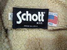 M44059【schott】 ビンテージ アメリカ製 schott ウール ランチ ジャケット_画像2