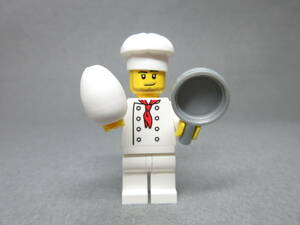 LEGO★s243 正規品 コックさん ミニフィグ CITY シリーズ 同梱可能 レゴ シティ キッチン 厨房 レストラン ホテル 店 卵 食べ物 ショップ