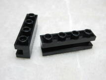 LEGO★正規品 黒 20個 溝 スライド レールパーツ 1×4 ブロック 同梱可能 レゴ 創作 建物 家 House ビルド ジオラマ_画像3