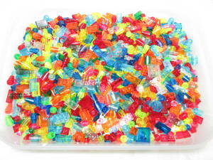 LEGO★正規品 1000個 1×1 1×2 トランス クリア 小さなパーツ 同梱可能 レゴ 創作 建物 家 House ビルド ジオラマ
