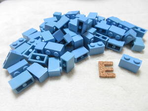 LEGO★正規品 E 75個 1×2 ブロック 水色 パーツ 同梱可能 レゴ 創作 建物 家 ビルド ジオラマ クリエイター エキスパート フレンズ