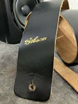 Gibson Levy's レザー ストラップ Strap ブラック ギターストラップ カナダ製 90年代製？　_画像2