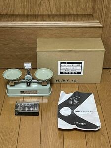 上ざらてんびん☆内田洋行☆KS-100D☆ユースド☆取説有☆100mg〜100g☆60サイズ☆測定器☆はかり☆スケール☆天秤☆皿天秤☆秤量☆分銅