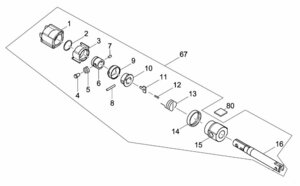 マキタ makita 18V 充電式 レシプロソー JR187DZ 用 スライダアッセンブリ 1-16ツキ 127406-8 部品 修理 パーツ セーバーソー 切断 解体