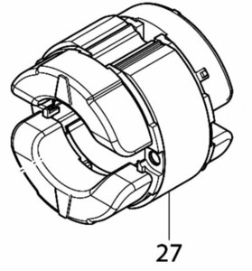 マキタ makita ブロワ UB1102 用 フィールドアッセンブリ１００ 594705-7 部品 修理 パーツ ブロワ― ブロア 吹飛 大工 建築 建設 木工所