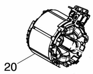 マキタ makita 18V 充電式 ブロワ MUB184DZ 用 ステータ 629292-8 部品 修理 パーツ ブロワ― ブロア 吹飛 園芸 農業 掃除 清掃 公園