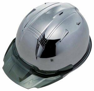 . peace chemical industry Shinwa helmet SS-19V Pro gunmetal mirror ( black iron ) smoked B construction construction TEL electrical work public works factory jump job scaffold shop 