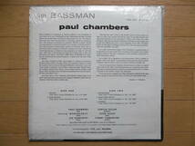 追悼激レア1点物!1960年LP PAUL CHAMBERS/1ST BASSMAN/US/シュリンク付き買時!_画像2
