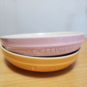 ル・クルーゼ　LE CREUSET　食器　2枚　未使用