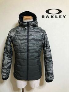 [ new goods ] OAKLEY ENHANCE INSULATION QUILTING JACKET Oacley middle cotton plant jacket Zip parka tops Japan size S camouflage pattern long sleeve 