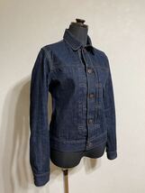 【良品】 SHARE PARK Vintage Denim レディース Gジャン デニムジャケット サイズ0 長袖 インディゴブルー オンワード樫山_画像7