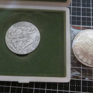 1964東京オリンピック1000円銀貨andオリンピック東京大会記念銀メダルの画像2