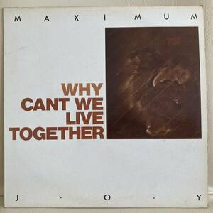 Maximum Joy - Why Cant We Live Together 12 INCH