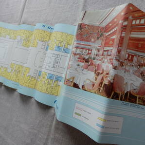 R.M.S "Queen Mary" PLAN OF FIRST CLASS ACCOMMODATION Cunard 英国クィーンメリー号一等デッキプラン 56×22㎝程 AC891の画像7