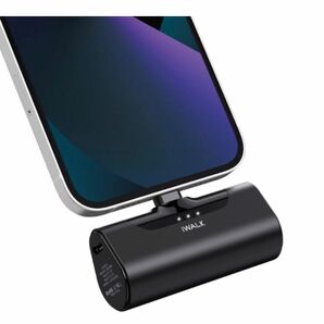 iWALK モバイルバッテリー 超小型 iPhone 4500mAh Lightning コネクター内蔵 