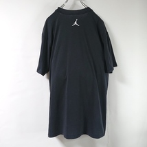 JORDAN BRAND ジョーダンブランド ビッグプリントロゴ 半袖 Tシャツ XL 相当 プリントT シャツ 半袖 カットソー 黒 ブラック_画像3