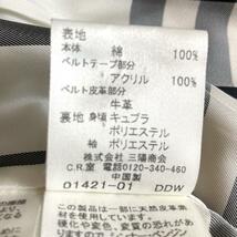 【良品】BURBERRY BLUE LABEL　バーバリーブルーレーベル　ベルト付トレンチコートノバチェック　ベージュ　40　L　レディース_画像8