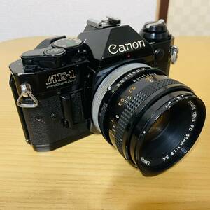 Canon AE-1 Program LENS FD 50㎜ 1:1.8 S.C. キヤノン 一眼レフカメラ FDマウント レンズセット フィルムカメラ