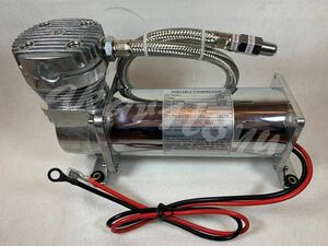 (即納可)(送料無料)(新品)2個AIRSUS シルバー エアサスコンプレッサー480C 200PSI 3/8NPT【フッツーラ/BBS/OZ/SSR/MAE/エアカップ】g