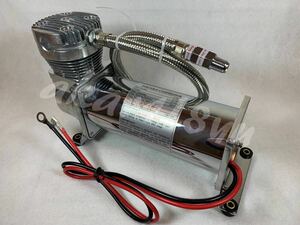 (即日発送)(即納可)(送料無料)(新品)3/8NPT AIRSUS シルバー エアサスコンプレッサー480C 200PSI【フッツーラ/BBS/OZ/SSR/エアカップ】x