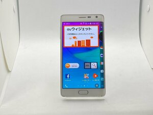 【中古・ジャンク】本体劣化 画面班 サムスン GALAXY Note Edge SCL24 au ホワイト NW利用制限〇 本体 A-80928