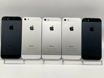 【中古・ジャンク】まとめ売り5台 アクティベーションロック品 液晶画面浮き 色ムラ 他 Apple iPhone5 au NW〇 部品取り用 A-00993_画像3