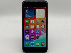【中古・ジャンク】液晶画面割れ SIMトレイ破損 打痕 Apple iPhoneSE 2nd 64GB SoftBank解除版SIMフリー ブラック NW〇 本体 A-06989