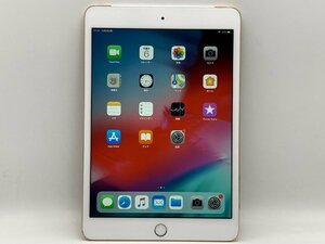 【中古・ジャンク】刻印あり Apple iPad mini 3 Wi-Fi+C 16GB SIMフリー ゴールド NW利用制限ー 本体 A-18683