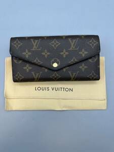 Y11043　　Louis Vuitton ルイヴィトン モノグラム ポルトフォイユ サラ コクリコ 財布 長財布 レディース