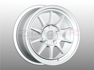 送料E★ゼロファイターRabaulホワイト 15x7J+35 PCD100/4H★ラバウル EK4 EG6 DC2 EF9 GK5 GE8 EF8 シビック インテグラ CR-X JDM 90年代