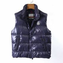 1円〜 モンクレール MONCLER 3-YK019 中綿 ベスト メンズ ネイビー 2_画像1