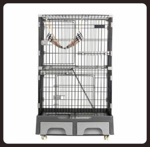  cat cage with casters . cage gauge 2 step gray pet accessories pet cage with casters 