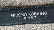 HIROKO KOSHINO ヒロココシノ◆革ベルト◆レザーベルト/黒_画像4