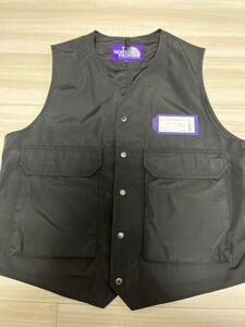 美中古 The North Face Purple Label nanamica polyester wool ripstop trail vest BLACK サイズS ノースフェイス ナナミカ ベスト