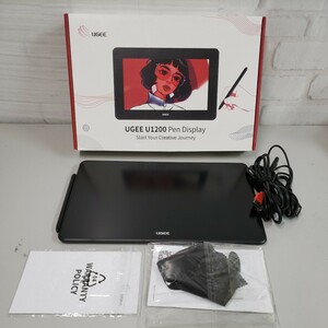 511y2907★UGEE 液タブ 液晶ペンタブレット U1200 豪華版 11.9インチ 充電不要ペン 8192レベル筆圧 1920×1080P ±60°傾き検知 絵描き