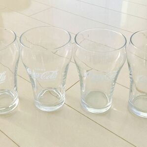 コカコーラ　グラス　コップ　4個セット　ヴィンテージ タンブラー ガラス