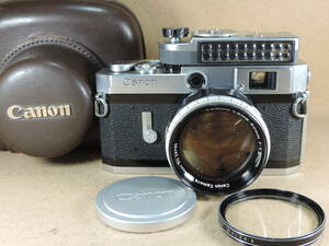【夢オク】CANON キャノン VI-L本体　LENS 50mm F1.2 大口径レンズ　メーター　レンジファインダーカメラ　外観美品　コレクション放出