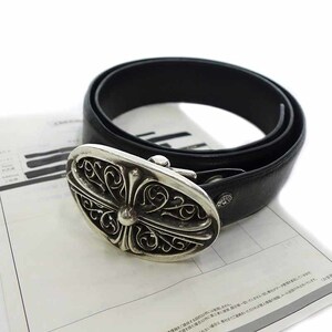 【PRICE DOWN】CHROME HEARTS OVAL CROSS STRAP1.5 オーバルクロスバックル ベルト