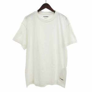 【特別価格】JIL SANDER 22SS Pack T-Shirt 裾ロゴパッチクルーネックTシャツ