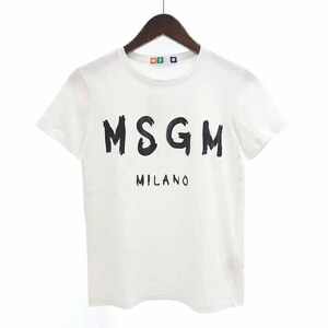 【特別価格】MSGM 1941MDM60 LOGO S/S TEE ロゴ プリント 半袖 Tシャツ