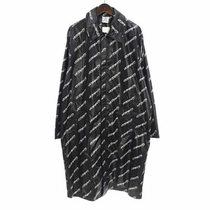 【特別価格】ヴェトモン/VETEMENTS Monogram All Over Coat ロゴ レイン コート メンズS